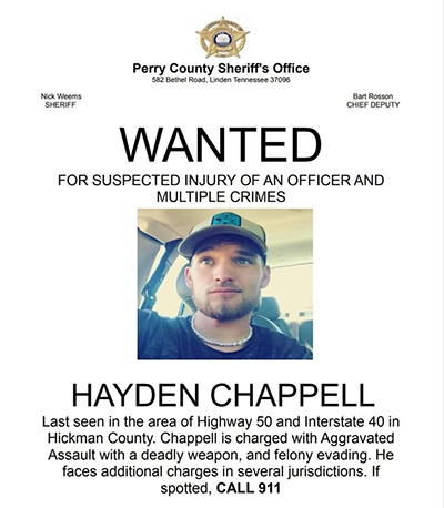 Hayden Chappell - WANTED